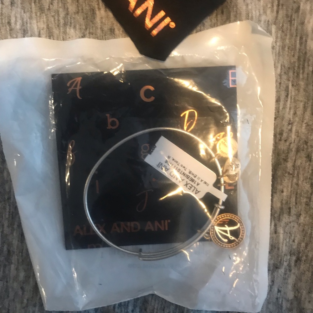 Alex and ani a initial bracelet